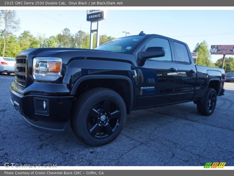 Onyx Black / Jet Black/Dark Ash 2015 GMC Sierra 1500 Double Cab