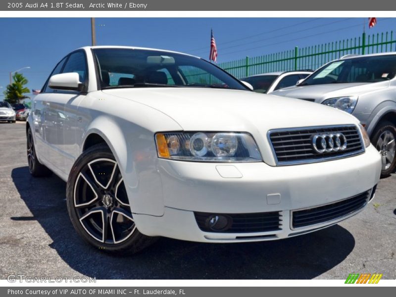 Arctic White / Ebony 2005 Audi A4 1.8T Sedan
