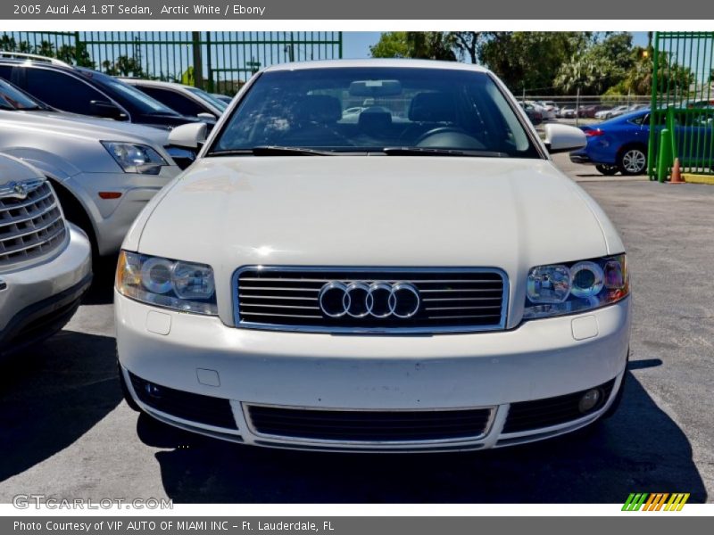 Arctic White / Ebony 2005 Audi A4 1.8T Sedan
