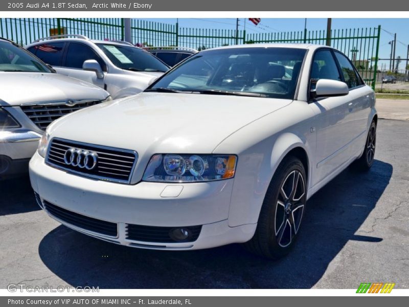 Arctic White / Ebony 2005 Audi A4 1.8T Sedan