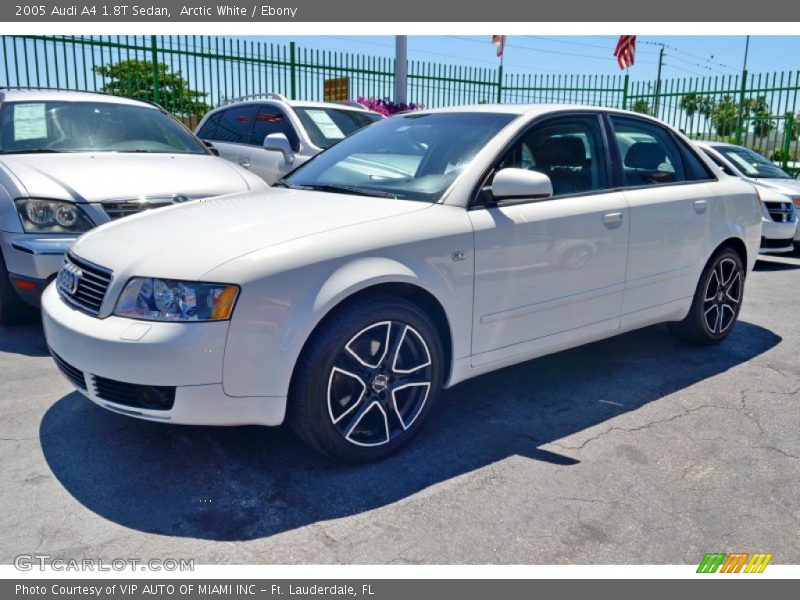 Arctic White / Ebony 2005 Audi A4 1.8T Sedan