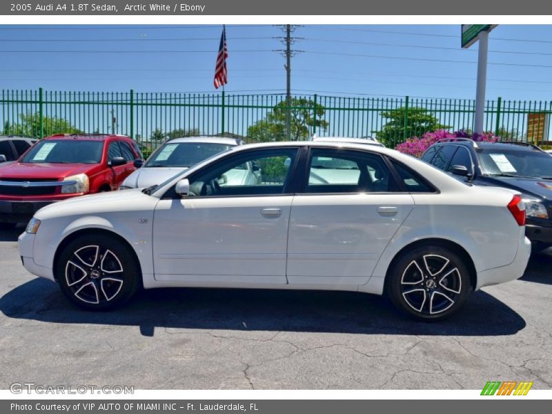 Arctic White / Ebony 2005 Audi A4 1.8T Sedan