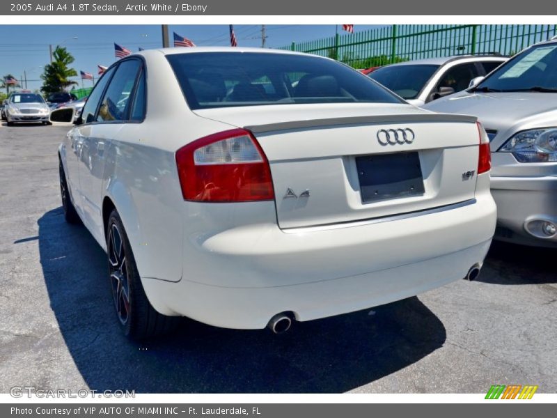 Arctic White / Ebony 2005 Audi A4 1.8T Sedan