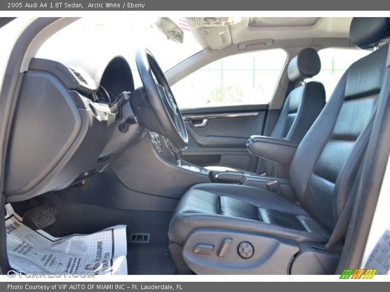  2005 A4 1.8T Sedan Ebony Interior