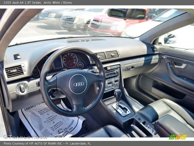 Arctic White / Ebony 2005 Audi A4 1.8T Sedan