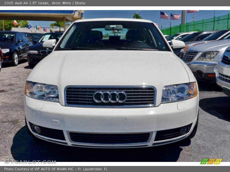 Arctic White / Ebony 2005 Audi A4 1.8T Sedan