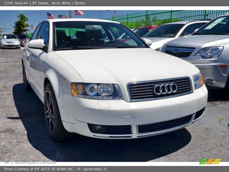 Arctic White / Ebony 2005 Audi A4 1.8T Sedan