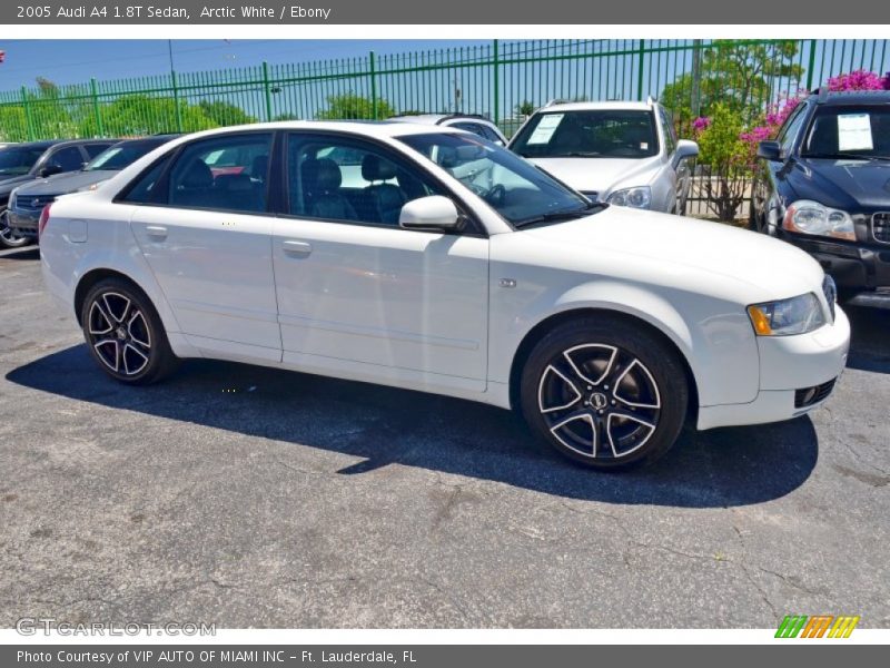Arctic White / Ebony 2005 Audi A4 1.8T Sedan