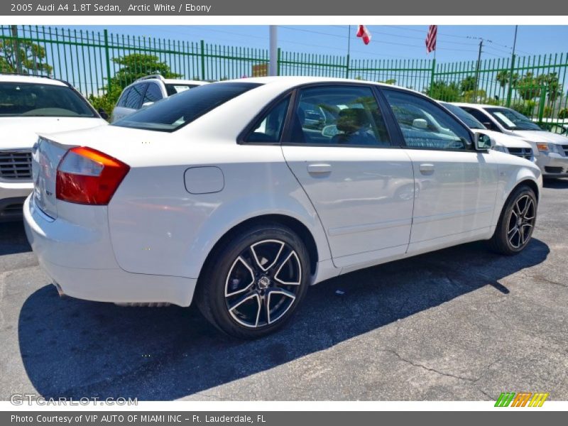 Arctic White / Ebony 2005 Audi A4 1.8T Sedan