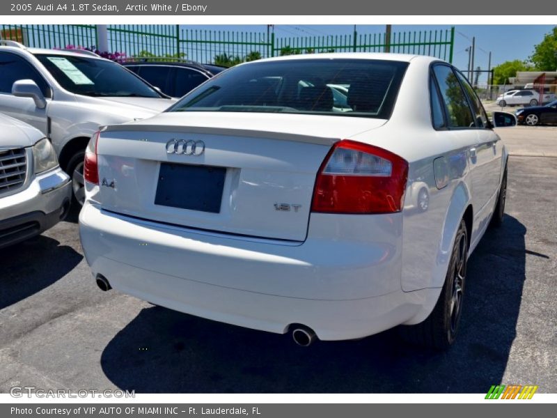 Arctic White / Ebony 2005 Audi A4 1.8T Sedan
