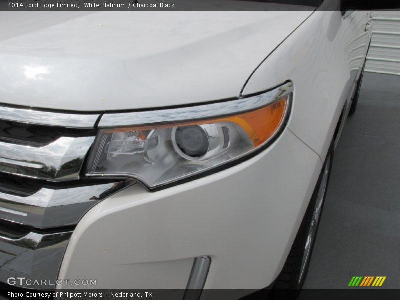White Platinum / Charcoal Black 2014 Ford Edge Limited