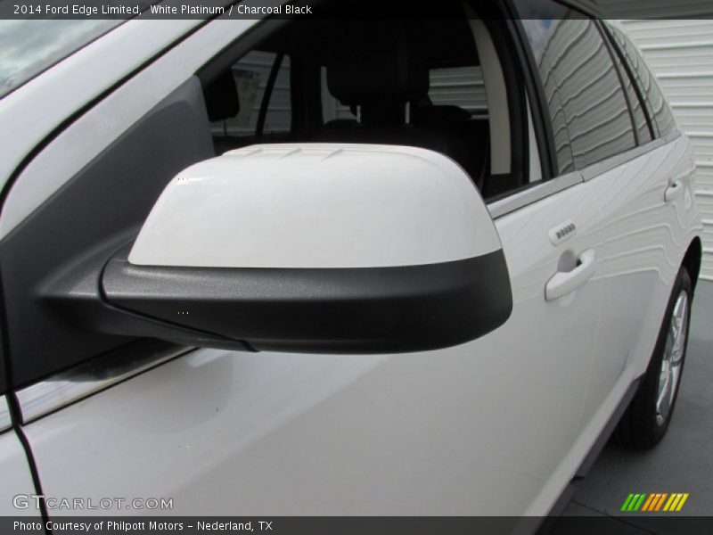 White Platinum / Charcoal Black 2014 Ford Edge Limited