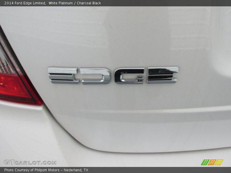 White Platinum / Charcoal Black 2014 Ford Edge Limited