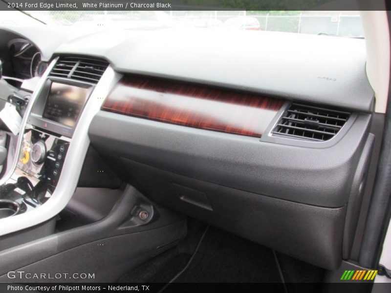 White Platinum / Charcoal Black 2014 Ford Edge Limited