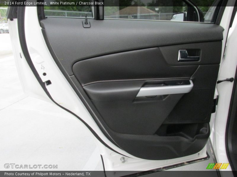 White Platinum / Charcoal Black 2014 Ford Edge Limited