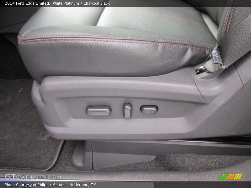 White Platinum / Charcoal Black 2014 Ford Edge Limited