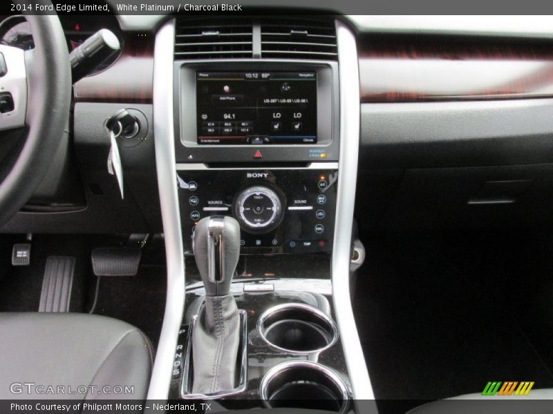 White Platinum / Charcoal Black 2014 Ford Edge Limited