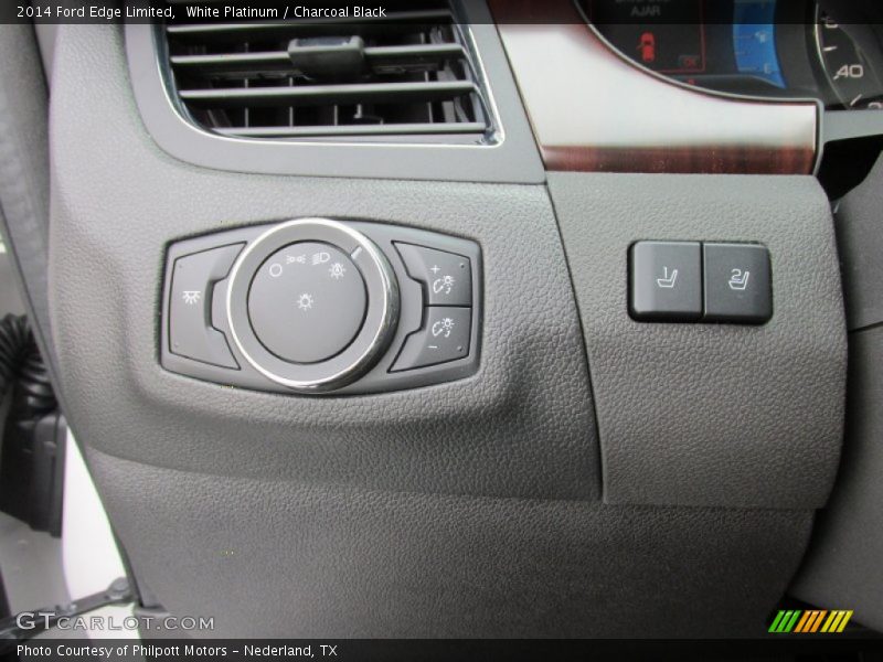 White Platinum / Charcoal Black 2014 Ford Edge Limited