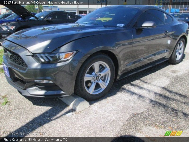 Magnetic Metallic / Ebony 2015 Ford Mustang V6 Coupe