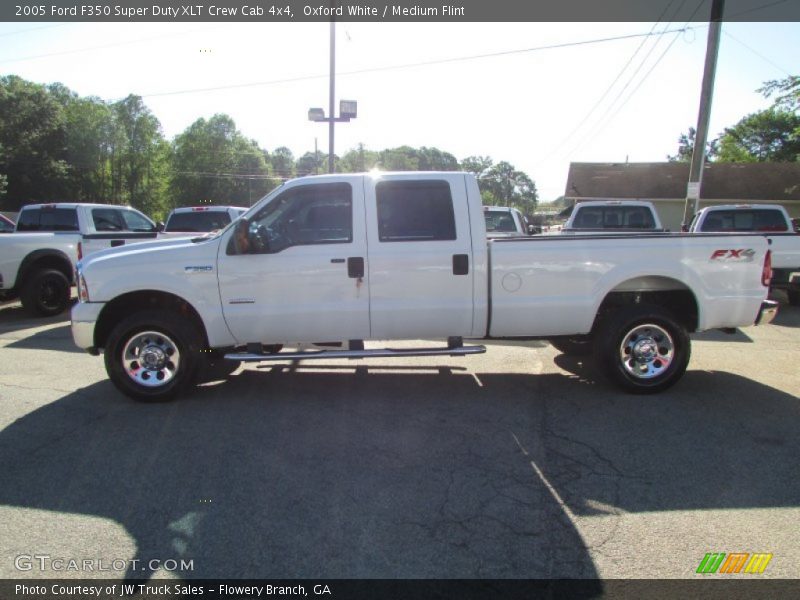 Oxford White / Medium Flint 2005 Ford F350 Super Duty XLT Crew Cab 4x4