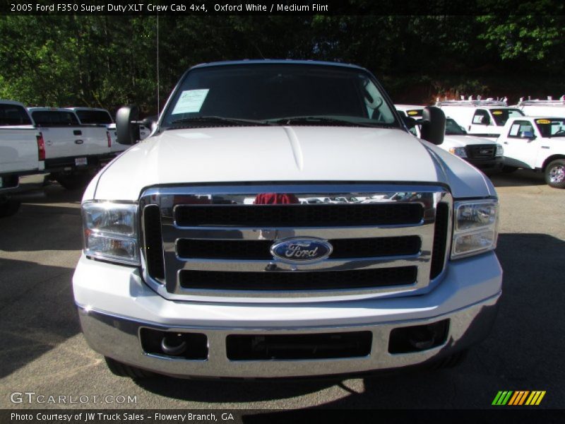 Oxford White / Medium Flint 2005 Ford F350 Super Duty XLT Crew Cab 4x4