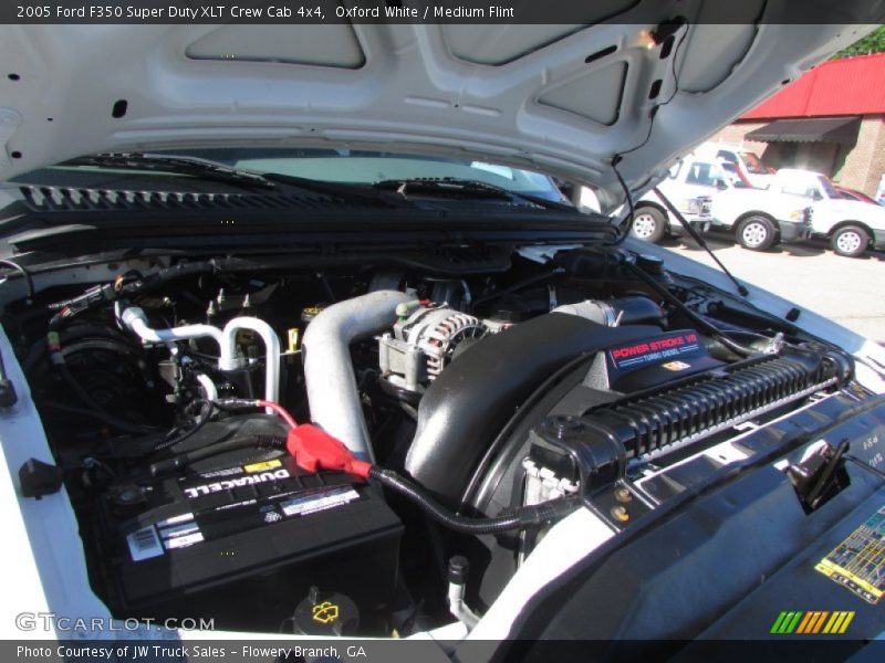Oxford White / Medium Flint 2005 Ford F350 Super Duty XLT Crew Cab 4x4
