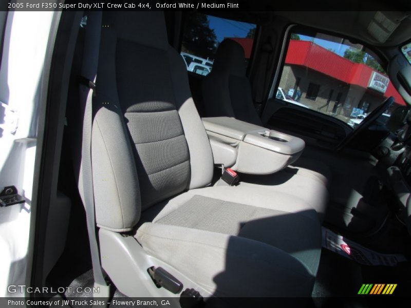 Oxford White / Medium Flint 2005 Ford F350 Super Duty XLT Crew Cab 4x4
