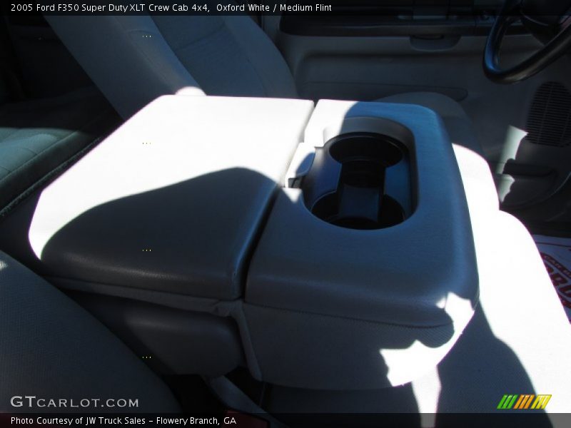 Oxford White / Medium Flint 2005 Ford F350 Super Duty XLT Crew Cab 4x4