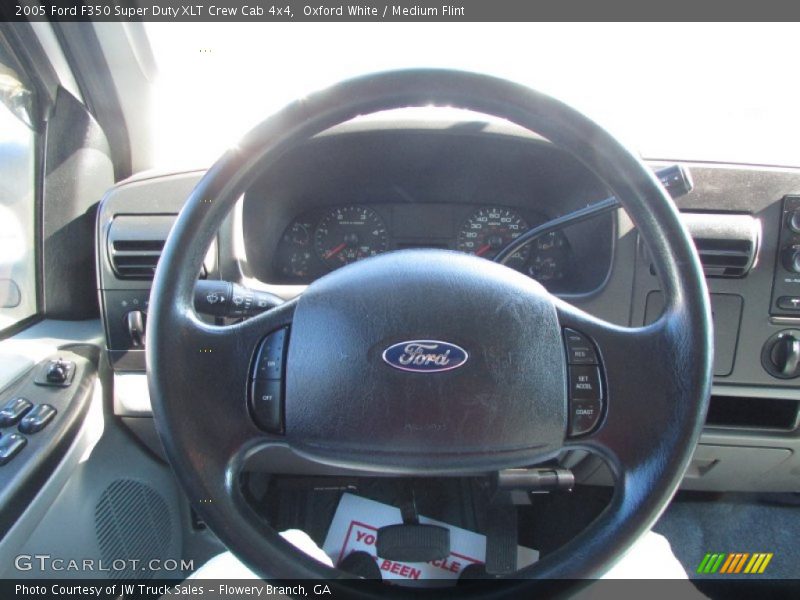 Oxford White / Medium Flint 2005 Ford F350 Super Duty XLT Crew Cab 4x4
