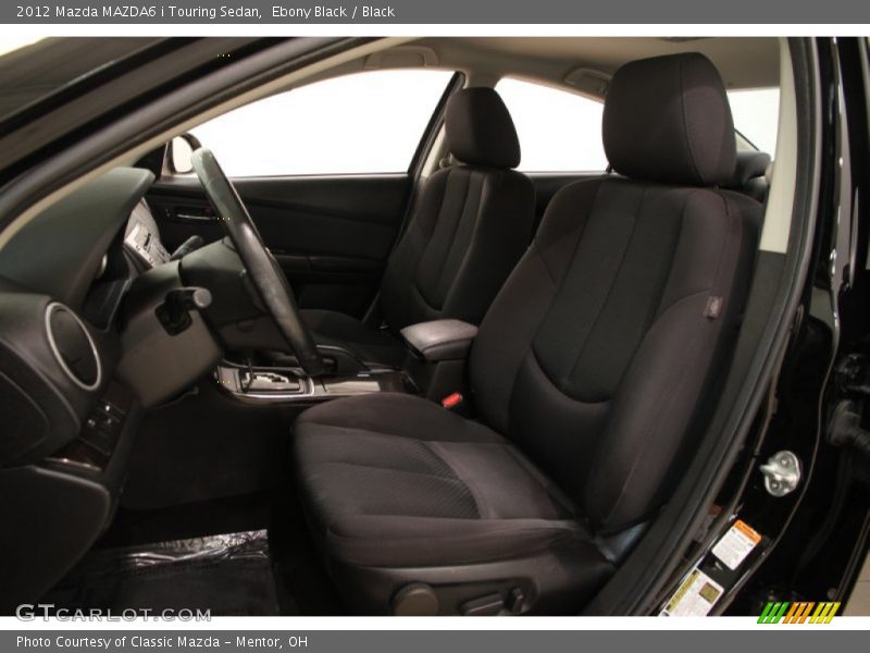 Ebony Black / Black 2012 Mazda MAZDA6 i Touring Sedan
