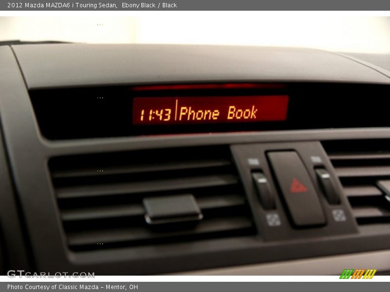 Ebony Black / Black 2012 Mazda MAZDA6 i Touring Sedan