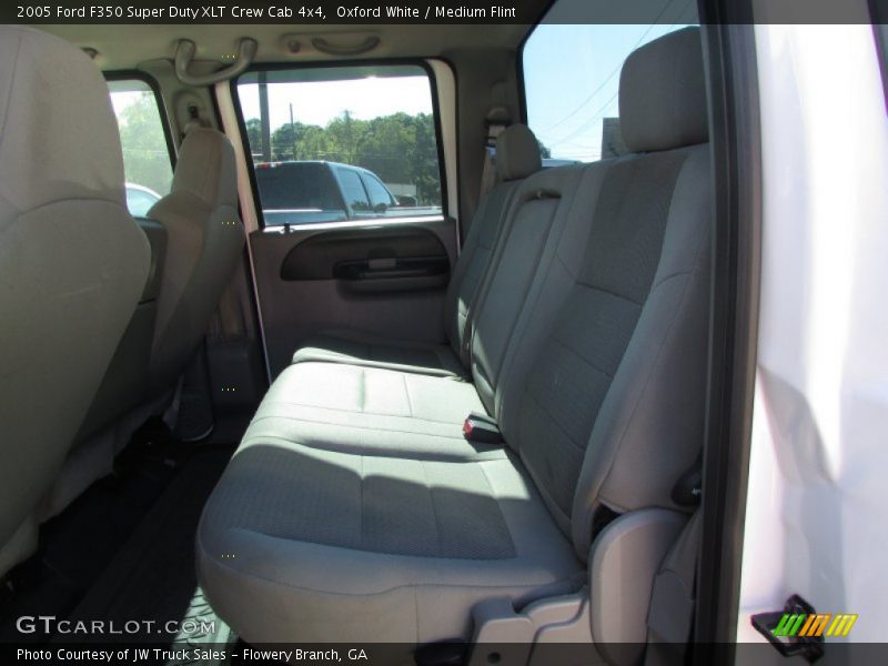 Oxford White / Medium Flint 2005 Ford F350 Super Duty XLT Crew Cab 4x4