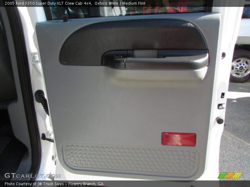 Oxford White / Medium Flint 2005 Ford F350 Super Duty XLT Crew Cab 4x4