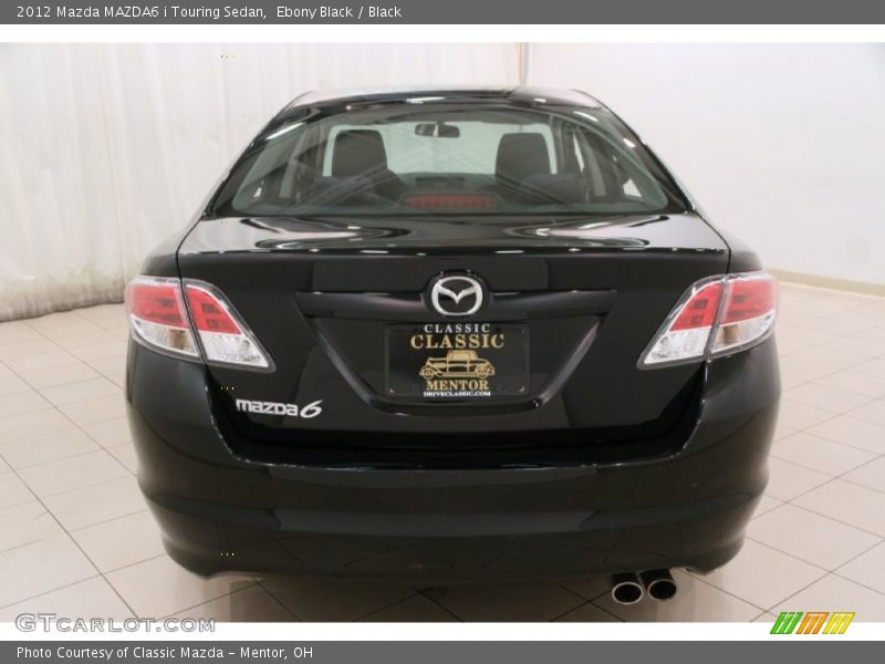 Ebony Black / Black 2012 Mazda MAZDA6 i Touring Sedan