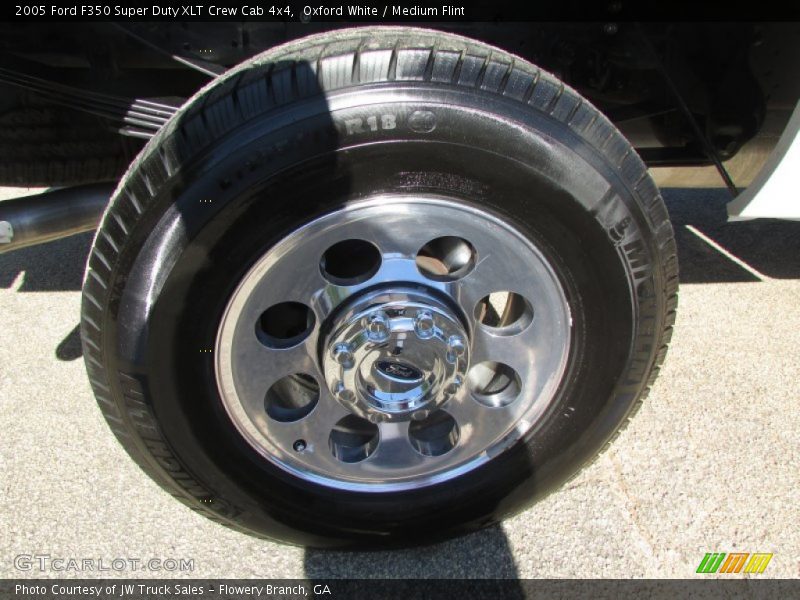 Oxford White / Medium Flint 2005 Ford F350 Super Duty XLT Crew Cab 4x4