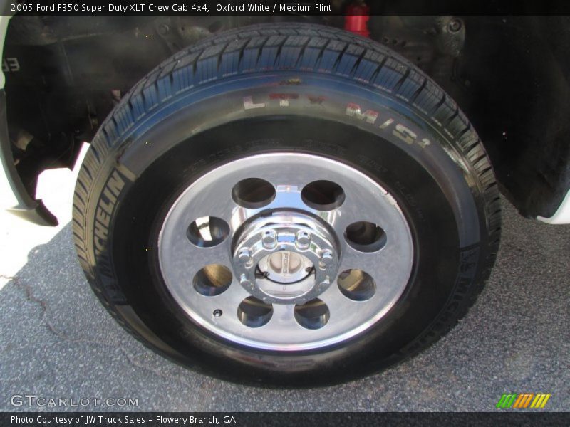 Oxford White / Medium Flint 2005 Ford F350 Super Duty XLT Crew Cab 4x4