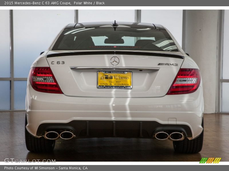 Polar White / Black 2015 Mercedes-Benz C 63 AMG Coupe