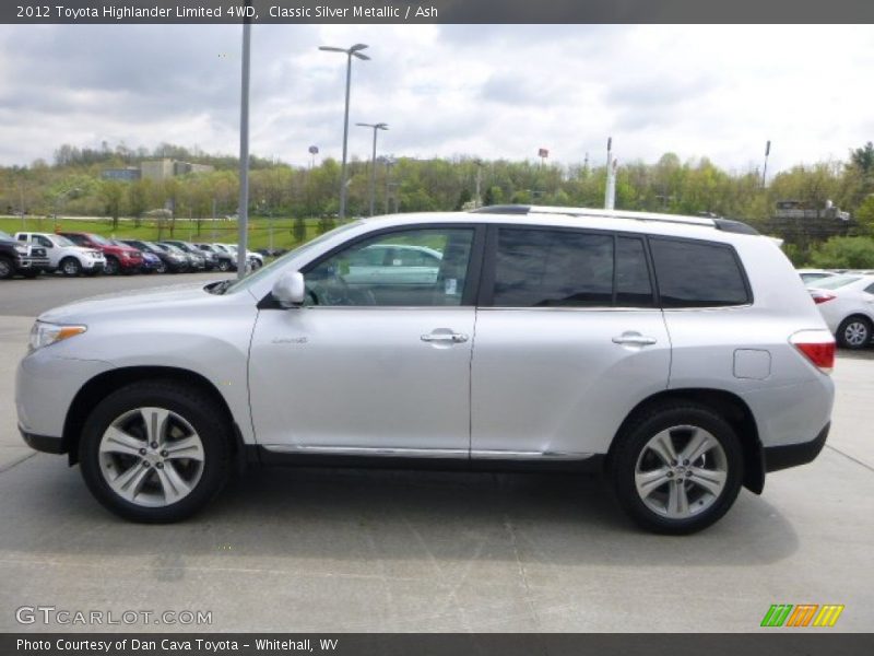 Classic Silver Metallic / Ash 2012 Toyota Highlander Limited 4WD