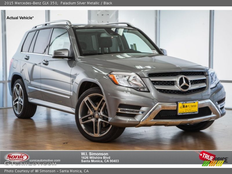 Paladium Silver Metallic / Black 2015 Mercedes-Benz GLK 350