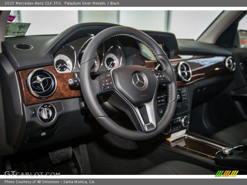 Paladium Silver Metallic / Black 2015 Mercedes-Benz GLK 350