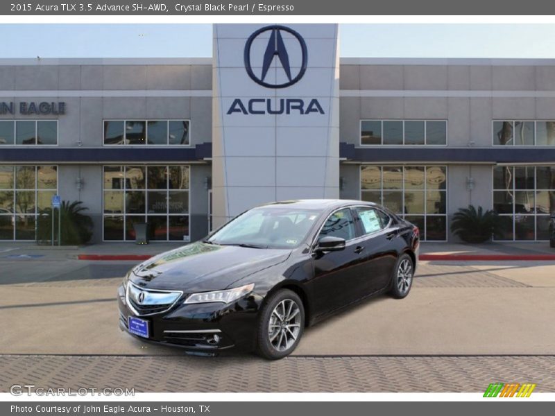 Crystal Black Pearl / Espresso 2015 Acura TLX 3.5 Advance SH-AWD