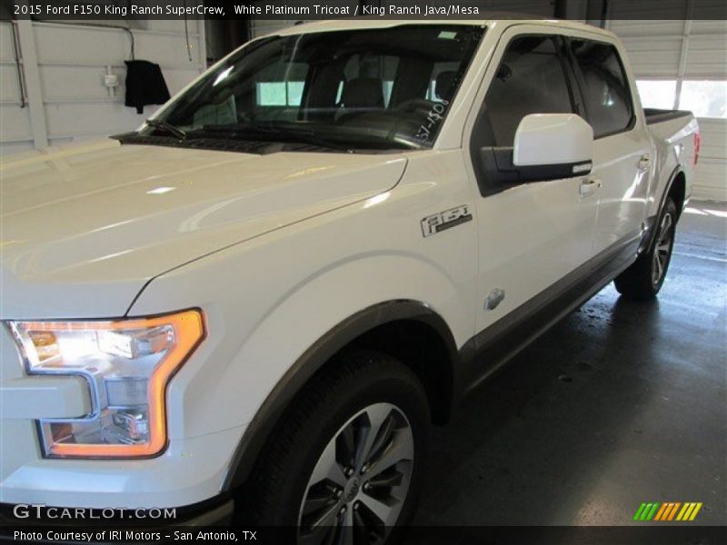 White Platinum Tricoat / King Ranch Java/Mesa 2015 Ford F150 King Ranch SuperCrew