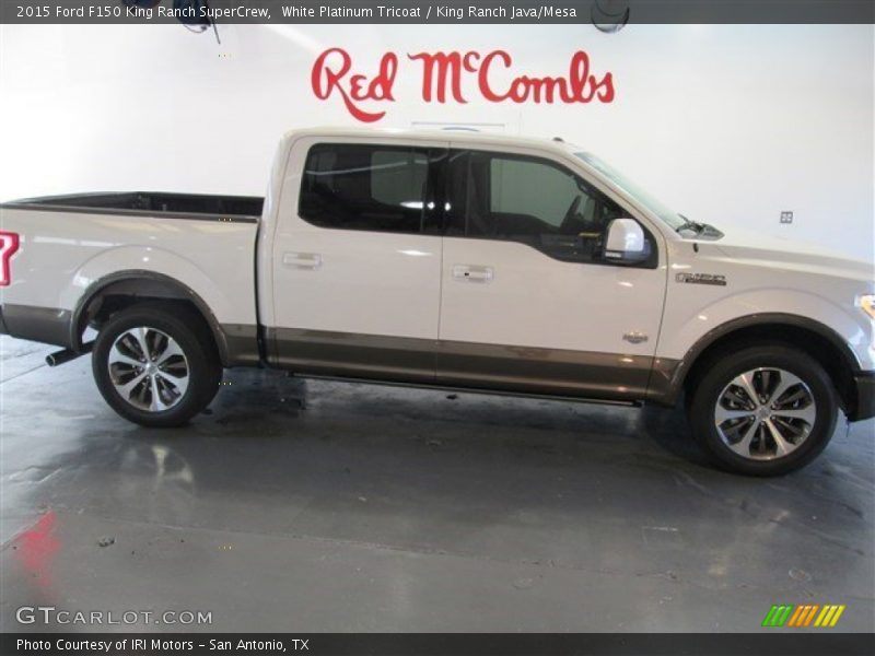 White Platinum Tricoat / King Ranch Java/Mesa 2015 Ford F150 King Ranch SuperCrew