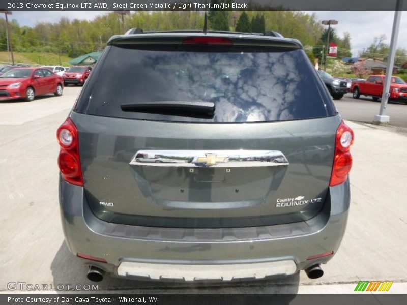 Steel Green Metallic / Light Titanium/Jet Black 2013 Chevrolet Equinox LTZ AWD