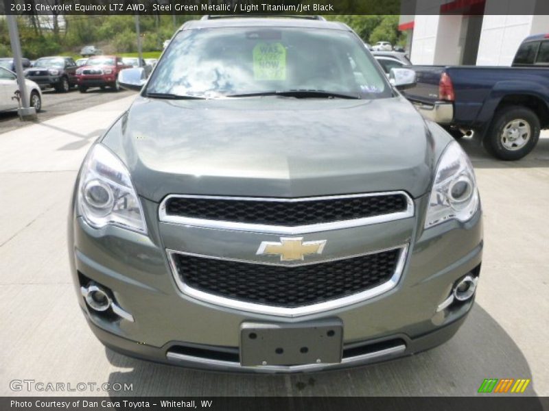 Steel Green Metallic / Light Titanium/Jet Black 2013 Chevrolet Equinox LTZ AWD