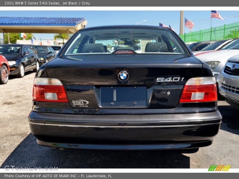 Jet Black / Grey 2001 BMW 5 Series 540i Sedan
