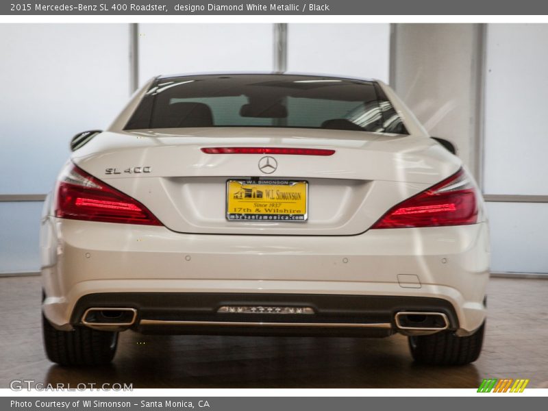 designo Diamond White Metallic / Black 2015 Mercedes-Benz SL 400 Roadster