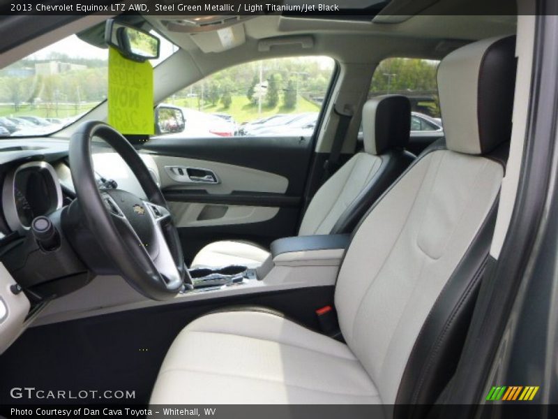 Steel Green Metallic / Light Titanium/Jet Black 2013 Chevrolet Equinox LTZ AWD