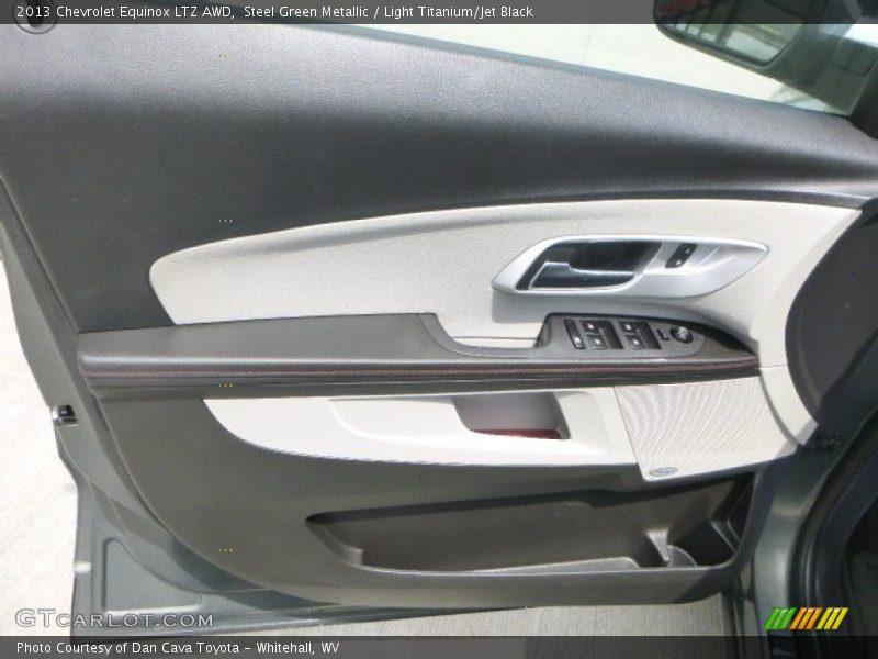 Steel Green Metallic / Light Titanium/Jet Black 2013 Chevrolet Equinox LTZ AWD
