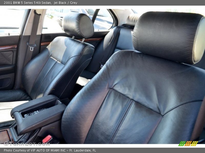 Jet Black / Grey 2001 BMW 5 Series 540i Sedan